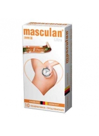 Розовые презервативы Masculan Ultra Long Pleasure с колечками, пупырышками и продлевающим эффектом - 10 шт. - Masculan - купить с доставкой в Челябинске