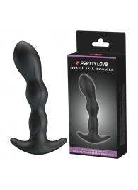 Черный анальный стимулятор простаты с вибрацией Special Anal Massager - 14,5 см. - Baile - в Челябинске купить с доставкой