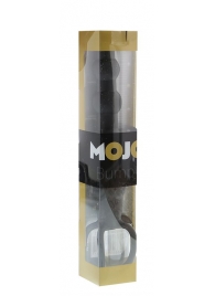 Черная ёлочка-насадка для двойного проникновения Mojo Bumpy - 15 см. - Seven Creations - в Челябинске купить с доставкой