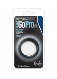 Черно-синее эрекционное кольцо Silicone Go Pro Cock Ring - Blush Novelties - в Челябинске купить с доставкой