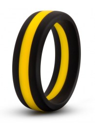 Черно-желтое силиконовое эрекционное кольцо Silicone Go Pro Cock Ring - Blush Novelties - в Челябинске купить с доставкой