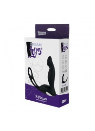 Черный вибромассажер простаты P-PLEASER W ERECTION ENHANCE - Dream Toys - в Челябинске купить с доставкой