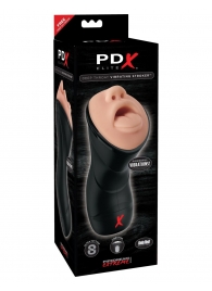 Мастурбатор-ротик Deep Throat Vibrating Stroker - Pipedream - в Челябинске купить с доставкой