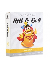 Стимулирующий презерватив-насадка Roll   Ball Banana - Sitabella - купить с доставкой в Челябинске