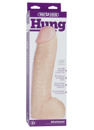 Огромная насадка-реалистик Vac-U-Lock Realistic Hung - 31,7 см. - Doc Johnson - купить с доставкой в Челябинске