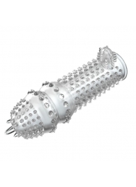 Закрытая прозрачная насадка Crystal sleeve - 14,2 см. - Erowoman-Eroman - в Челябинске купить с доставкой