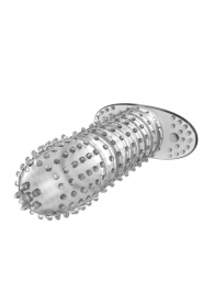Закрытая прозрачная насадка Crystal sleeve - 12 см. - Erowoman-Eroman - в Челябинске купить с доставкой
