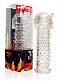 Закрытая прозрачная насадка на пенис Crystal Sleeve Faraon - 13,5 см. - Erowoman-Eroman - в Челябинске купить с доставкой