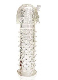 Закрытая прозрачная насадка на пенис Crystal Sleeve Faraon - 13,5 см. - Erowoman-Eroman - в Челябинске купить с доставкой