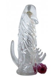 Закрытая прозрачная вибронасадка на пенис Crystal Sleeve Vibe - Erowoman-Eroman - в Челябинске купить с доставкой