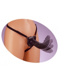 Черный податливый страпон Posable Partner Strap-On - 17,8 см. - Pipedream - купить с доставкой в Челябинске