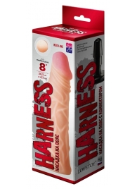 Насадка на пояс Harness RED LINE - 21,5 см. - LOVETOY (А-Полимер) - купить с доставкой в Челябинске