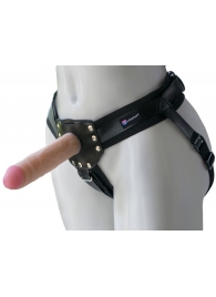 Черный пояс-трусики с двумя насадками  Экзотик-Linda  - 15,5 и 10,5 см. - LOVETOY (А-Полимер) - купить с доставкой в Челябинске