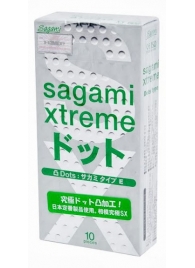 Презервативы Sagami Xtreme Type-E с точками - 10 шт. - Sagami - купить с доставкой в Челябинске