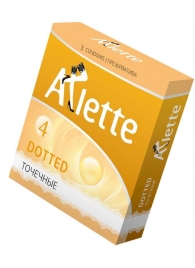 Презервативы Arlette Dotted с точечной текстурой - 3 шт. - Arlette - купить с доставкой в Челябинске