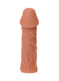 Телесная реалистичная насадка KOKOS Extreme Sleeve 05 с дополнительной стимуляцией - 12,7 см. - KOKOS - в Челябинске купить с доставкой