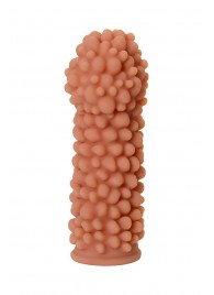 Телесная реалистичная насадка KOKOS Extreme Sleeve 08 с дополнительной стимуляцией - 12,7 см. - KOKOS - в Челябинске купить с доставкой