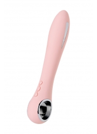 Розовый силиконовый вибратор с электростимуляцией GALVANI VIBE - 21 см. - ToyFa - купить с доставкой в Челябинске