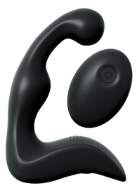 Черный вибромассажер простаты с пультом ДУ Control P-Spot Pro - Pipedream - в Челябинске купить с доставкой