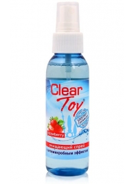 Очищающий спрей для игрушек CLEAR TOY Strawberry - 100 мл. - Биоритм - купить с доставкой в Челябинске