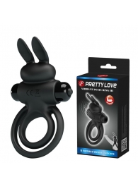 Черное эрекционное кольцо с вибростимуляцией клитора Vibrant Penis Ring III - Baile - в Челябинске купить с доставкой