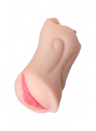 Телесный двусторонний мастурбатор Fruity Tongue - ротик и вагина - ToyFa - в Челябинске купить с доставкой