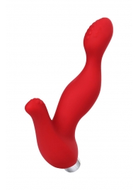 Красный силиконовый вибростимулятор простаты Proman - 12,5 см. - ToyFa - в Челябинске купить с доставкой