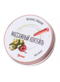 Массажная свеча «Массажный коктейль» с ароматом пина колады - 30 мл. - ToyFa - купить с доставкой в Челябинске