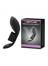 Черное кольцо на пенис с вибрацией Vibration Penis Sleeve - Baile - в Челябинске купить с доставкой