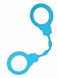 Голубые силиконовые наручники A-Toys без ключа - A-toys - купить с доставкой в Челябинске