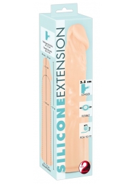 Телесная насадка-удлинитель Silicone Extension - 19 см. - Orion - в Челябинске купить с доставкой