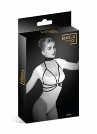 Черная упряжь на грудь Julia - Bijoux Pour Toi - купить с доставкой в Челябинске