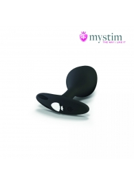 Черная пробка Mystim Rocking Vibe S с возможностью подключения к электростимулятору - 9,7 см. - MyStim - купить с доставкой в Челябинске