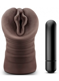 Коричневый мастурбатор-вагина Alexis - Blush Novelties - в Челябинске купить с доставкой