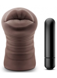 Коричневый мастурбатор-ротик Renee - Blush Novelties - в Челябинске купить с доставкой
