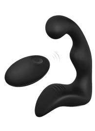 Черный вибромассажер простаты REMOTE BOOTY PLEASER - Dream Toys - в Челябинске купить с доставкой
