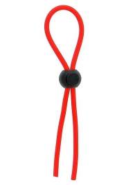 Красное эрекционное лассо с одной бусиной-утяжкой STRETCHY THIN LASSO - Dream Toys - в Челябинске купить с доставкой