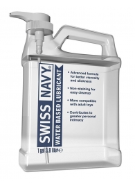 Канистра лубриканта Swiss Navy Water Based Lube на водной основе - 3,8 л. - Swiss navy - купить с доставкой в Челябинске
