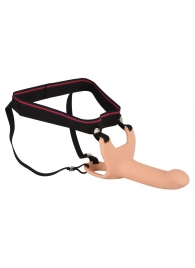 Силиконовый полый страпон на ремнях Silicone Strap-on - 16 см. - Orion - купить с доставкой в Челябинске