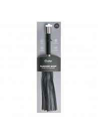 Черная плеть Easytoys Flogger With Metal Grip - 38 см. - Easy toys - купить с доставкой в Челябинске