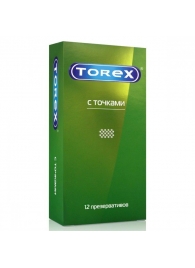 Текстурированные презервативы Torex  С точками  - 12 шт. - Torex - купить с доставкой в Челябинске