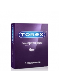 Презервативы Torex  Ультратонкие  - 3 шт. - Torex - купить с доставкой в Челябинске