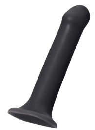 Черный фаллос на присоске Silicone Bendable Dildo XL - 20 см. - Strap-on-me - купить с доставкой в Челябинске