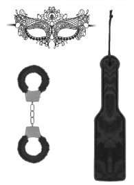 Черный игровой набор Introductory Bondage Kit №4 - Shots Media BV - купить с доставкой в Челябинске