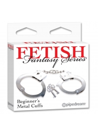 Металлические наручники Beginner s Metal Cuffs - Pipedream - купить с доставкой в Челябинске