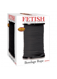 Черная веревка для связывания Bondage Rope - 60,9 м. - Pipedream - купить с доставкой в Челябинске