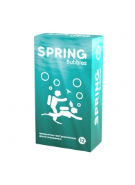 Презервативы SPRING BUBBLES с пупырышками - 12 шт. - SPRING - купить с доставкой в Челябинске