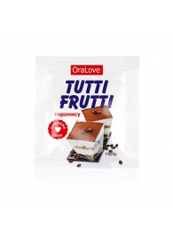 Пробник гель-смазки Tutti-frutti со вкусом тирамису - 4 гр. - Биоритм - купить с доставкой в Челябинске