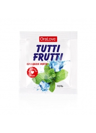 Пробник гель-смазки Tutti-frutti со вкусом мяты - 4 гр. - Биоритм - купить с доставкой в Челябинске