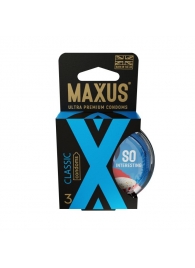 Классические презервативы в пластиковом кейсе MAXUS Classic - 3 шт. - Maxus - купить с доставкой в Челябинске